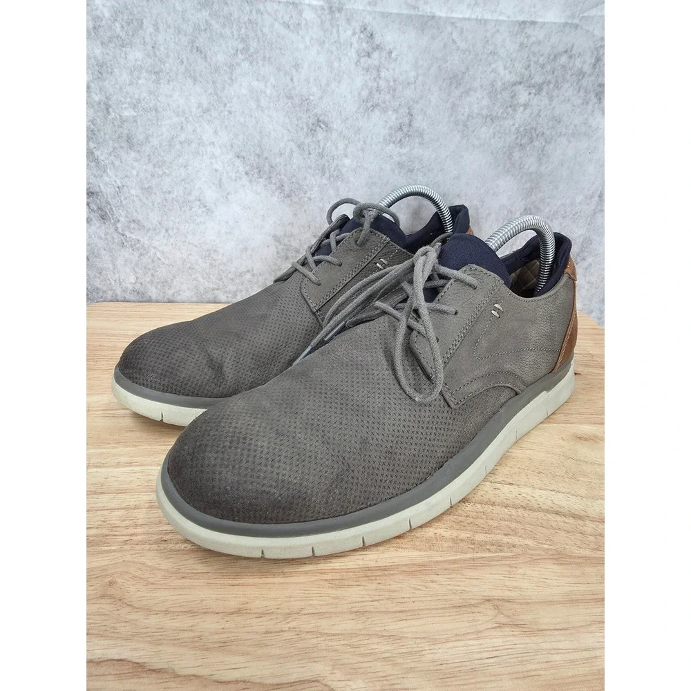 Dr. Scholls Vault 2 Sneakers Mens 8 M Gray Walking Oxford Casual Comfort Shoes